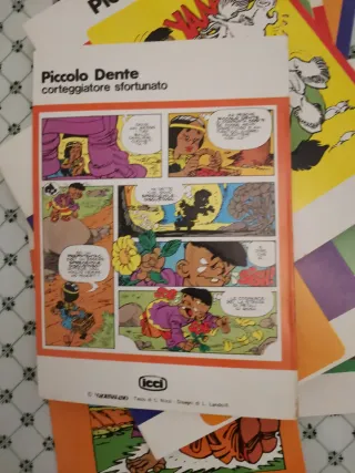 Lotto 7 quaderni scuola vintage PICCOLO DENTE