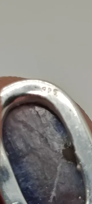 Colgante de Plata y Cianita Azul.