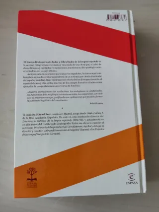 Libro Nuevo Diccionario de Dudas y Dificultades