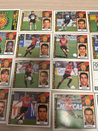 Lote 25 cromos Mallorca Liga 97/98