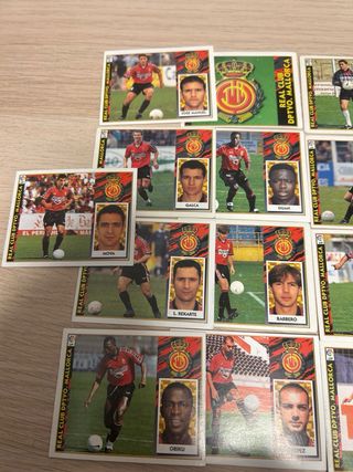 Lote 25 cromos Mallorca Liga 97/98