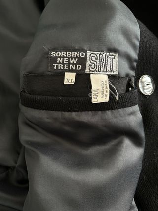 Cappottino uomo nero