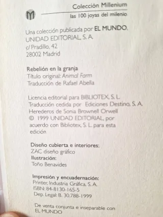 REBELIÓN EN LA GRANJA - George Orwell