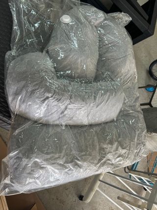 Cojín de embarazo gris