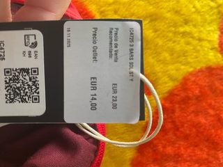 Bañador Adidas Rojo Nuevo Talla XS/S