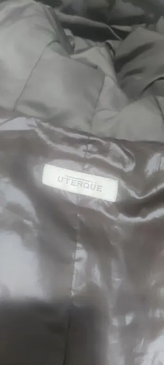 Plumífero Uterqüe Marrón Chocolate Talla L