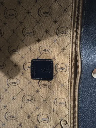 Borsa Trussardi Pelle Blu. Pezzo Vintage anno '80