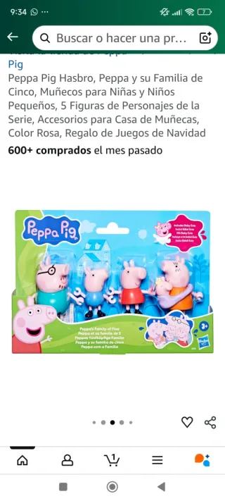 Familia Peppa Pig 5 hasbro NUEVO