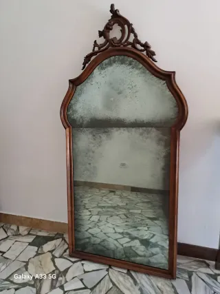 Specchiera d'epoca in legno