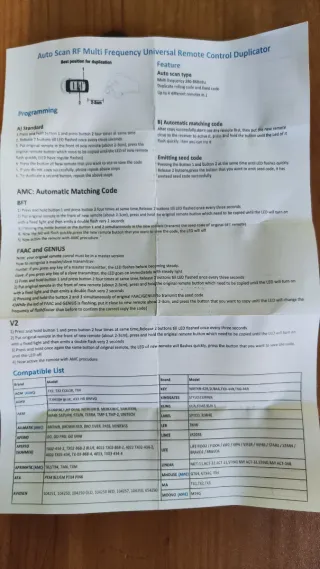 Mando a distancia 4 botones Nuevo