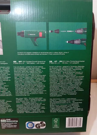 Atornillador Parkside PTBSA 20-LI A1 pladur nuevo