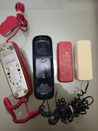 Lote 4 teléfonos gondola y Benjamín, decoración