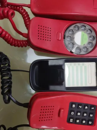 Lote 4 teléfonos gondola y Benjamín, decoración