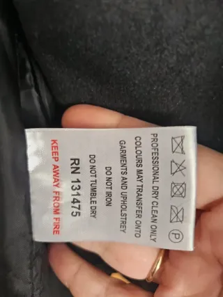 Abrigo 55TR Negro Talla M