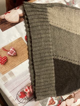 Mini abito lana collo alto