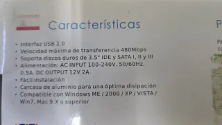 Caja Externa TOOQ 3.5 IDE/SATA USB 2.0
