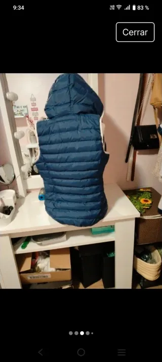 Chaleco acolchado Adidas azul