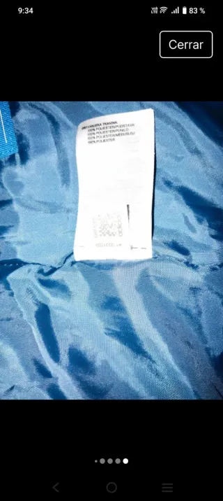 Chaleco acolchado Adidas azul