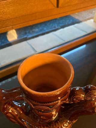 Jarra cerámica decorativa ave