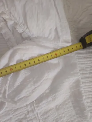 Blusa corta blanca Mango Talla L