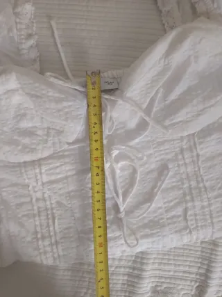 Blusa corta blanca Mango Talla L