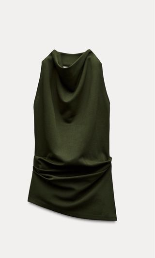 Top verde Zara Talla XS