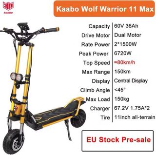 Kaabo Wolf Warrior 11 Max Patinete Eléctrico