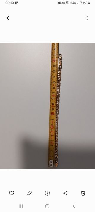 Bracciale Figaro Oro Giallo 750