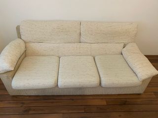 Sofá de 3 plazas beige