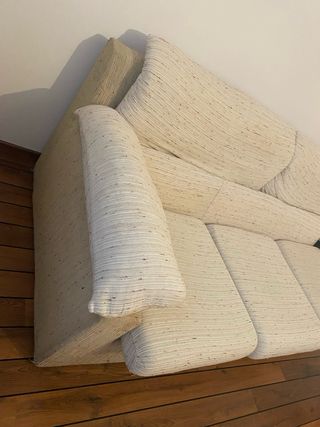 Sofá de 3 plazas beige