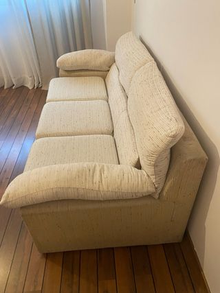 Sofá de 3 plazas beige