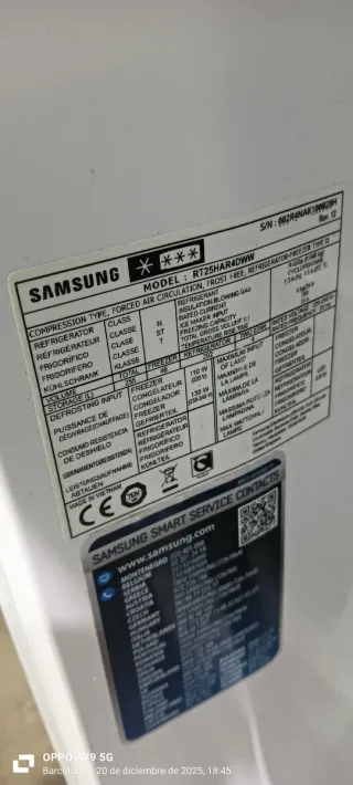 Nevera Samsung No Frost A+