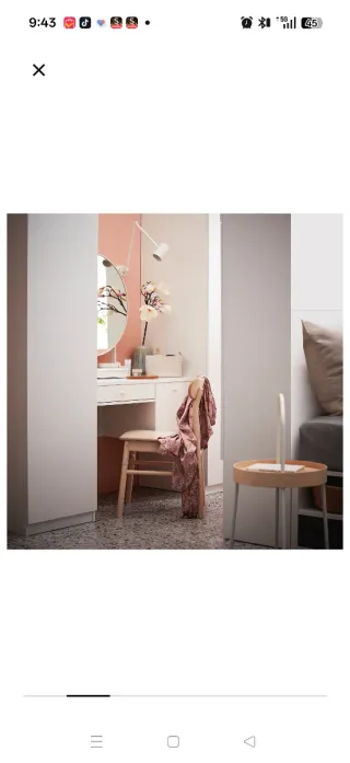 Tocador/Escritorio Ikea SYVDE Blanco