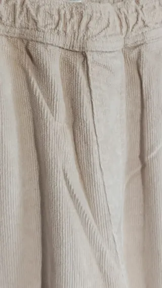 Zara Pantalones Pana Beige