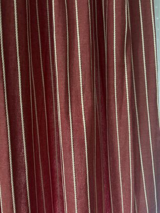 barra doble de forja, cortinas y visillo