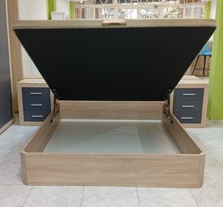 Cama Canape* Abatible. Amplio Arcón. ¡Económico!