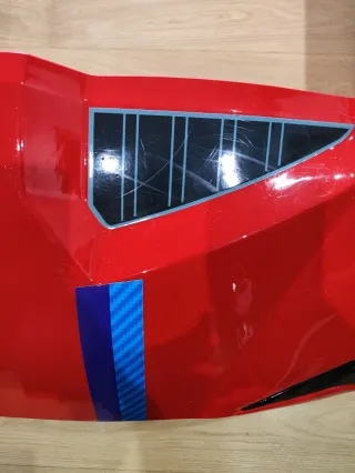 Cama infantil carro vermelho com LED's e estrado