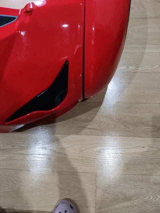 Cama infantil carro vermelho com LED's e estrado