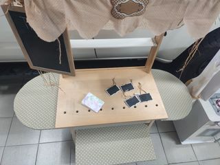 Cocinita y tienda de madera. Muy bonitas