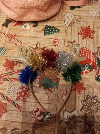 Bolso infantil de peluche REGALO  diadema navideña