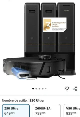 Aspiradora Robot Mova Z50 Ultra