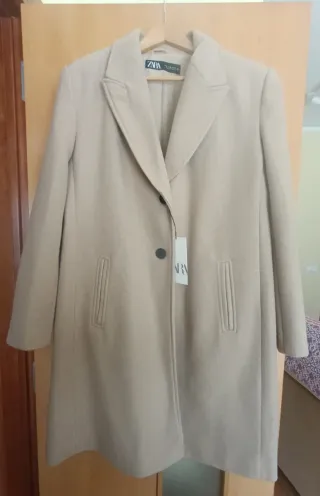 Abrigo Zara Beige Sin Estrenar