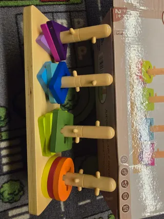 Lote juguetes madera