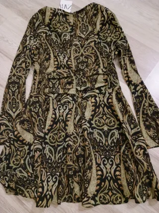 Vestido Zara estampado