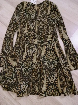 Vestido Zara estampado