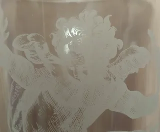 Vaso cristal ángel al ácido principios XX