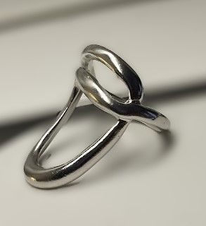 Anillo plata diseño moderno