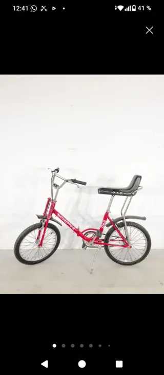 Bicicleta plegable roja