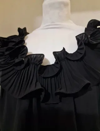 LAST PRICE Blusa velata con volant