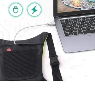 Mochila para Bicicleta, Chaleco Reflectante Bici